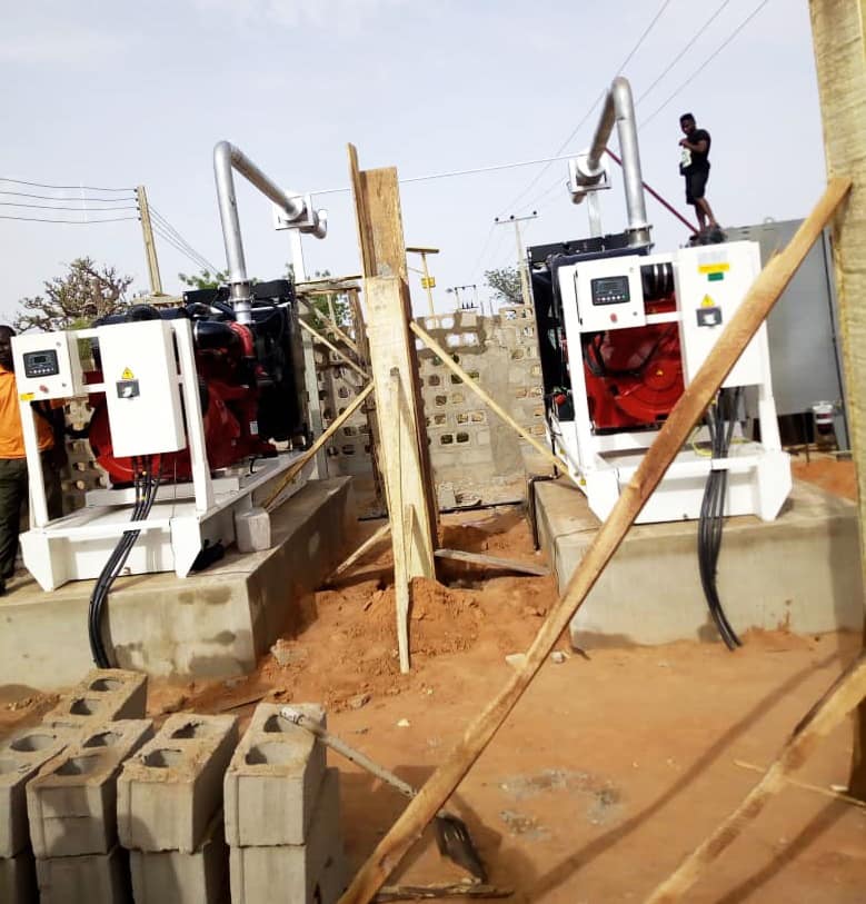 2 Set of 500kva Perkins Generator. Supplied and installed at Rufai Farm, Zamfara State.